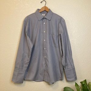 Joseph Abboud Long Sleeve Button Up Shirt Non-Iron 100% Cotton Striped